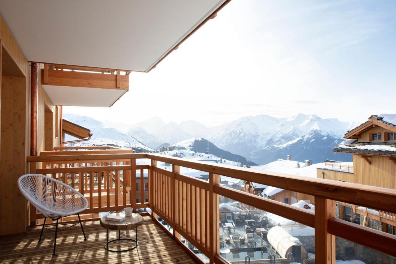 Grandes Rousses Hotel & Spa Alpe d'Huez Dış mekan fotoğraf Balcony in Les Saisies