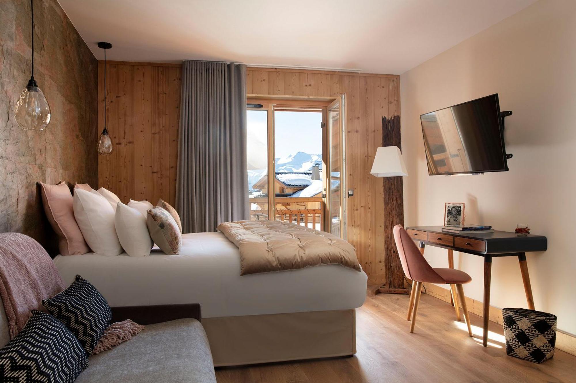 Grandes Rousses Hotel & Spa Alpe d'Huez Dış mekan fotoğraf A room at the hotel